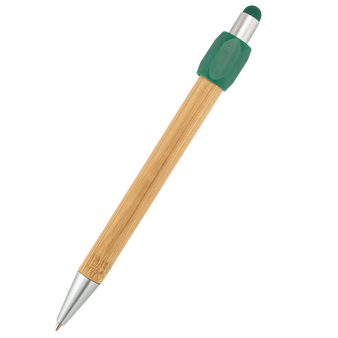 Bambus-Touchpen-Kugelschreiber Spinner, ohne Werbeanbringung