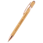 Bambus-Touchpen-Kugelschreiber Style mit einseitiger Lasergravur