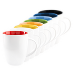 Bauchige Tasse farbig