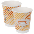 Becher doppelwandig mit Eichstrich 200 ml, 4/0-farbig