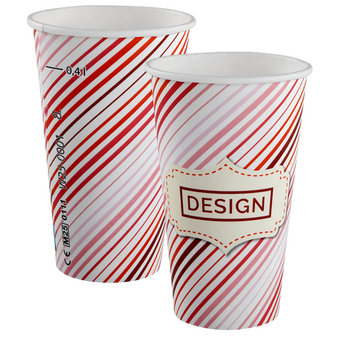 Becher einwandig mit Eichstrich 400 ml, 4/0-farbig (CMYK)