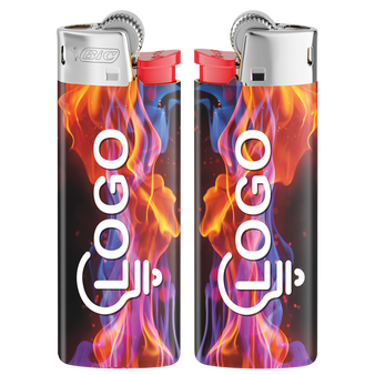 BIC®-Reibradfeuerzeug Mini, 4/0-farbig rundherum bedruckt