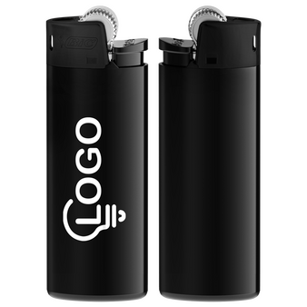 BIC®-Reibradfeuerzeug Mini schwarz, 1-farbig einseitig bedruckt