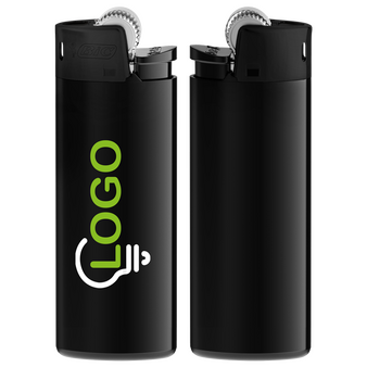 BIC®-Reibradfeuerzeug Mini schwarz, 2-farbig einseitig bedruckt