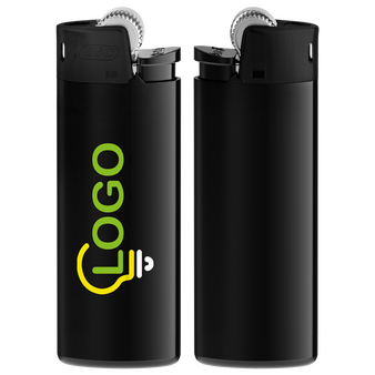 BIC®-Reibradfeuerzeug Mini schwarz, 3-farbig einseitig bedruckt