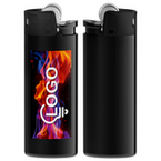 BIC®-Reibradfeuerzeug Mini schwarz, 4/0-farbig einseitig bedruckt