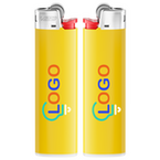 BIC®-Reibradfeuerzeug Slim, 4-farbig beidseitig bedruckt