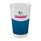 Bio Becher doppelwandig 400ml, 1/0-farbig (Pantone-Sonderfarbe)
