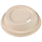 Bio Pappdeckel mit Trinkloch für Getränkebecher 200 ml