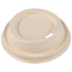 Bio Pappdeckel mit Trinkloch für Getränkebecher 500 ml