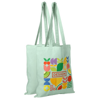 Bio-Baumwolltasche farbig, Langhenkel - 4/0-farbig, einseitig bedruckt