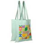Bio-Baumwolltasche farbig, Langhenkel - 4/0-farbig, einseitig bedruckt