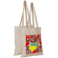 Bio-Baumwolltasche Langhenkel, 4-farbig, einseitig bedruckt