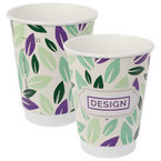 Bio-Becher doppelwandig mit Eichstrich 300 ml, 4/0-farbig (CMYK)