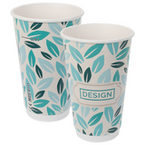 Bio-Becher doppelwandig mit Eichstrich 400 ml, 4/0-farbig (CMYK)