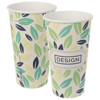 Bio-Becher einwandig mit Eichstrich 500 ml, 4/0-farbig (CMYK)