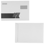 Briefumschlag DIN B4 (Lasche an der schmalen Seite) haftklebend mit Fenster einseitig 1/0 bedruckt