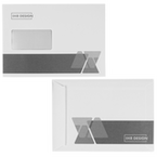 Briefumschlag DIN EA5-6 quer haftklebend mit Fenster beidseitig 1/1 bedruckt