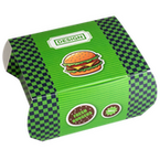 Burgerbox L (14,7 x 13,5 x 8,5 cm) einseitig bedruckt 4/0-farbig