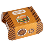 Burgerbox M (13,1 x 12 x 7,7 cm) einseitig bedruckt 4/0-farbig