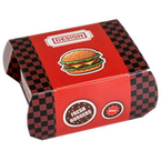 Burgerbox S (10 x 9,2 x 5,8 cm) einseitig bedruckt 4/0-farbig