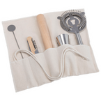 offener Rollbeutel mit 5 Zubehör teilen 