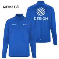 Craft-Herren-Halfzip-Trainingsshirt - Squad Go Hz, mit zwei Druckpositionen