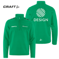 Craft-Kinder-Halfzip-Trainingsshirt - Squad Go Hz, mit zwei Druckpositionen