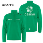 Craft-Kinder-Halfzip-Trainingsshirt - Squad Go Hz, mit zwei Druckpositionen
