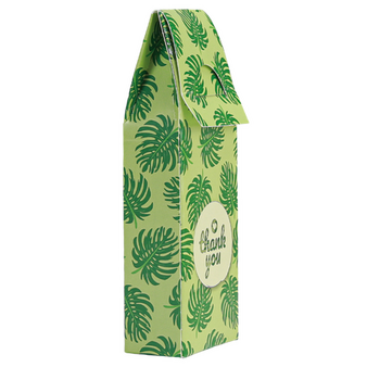 Dachverpackung mit Steckboden mit Längsnaht (4,8 x 2,5 x 8 cm plus Dach) einseitig bedruckt 4/0-farbig