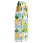 Dachverpackung mit Steckboden mit Längsnaht (6 x 3 x 10 cm plus Dach) einseitig bedruckt 4/0-farbig