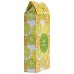 Dachverpackung mit Steckboden mit Längsnaht (9,8 x 4,5 x 18 cm plus Dach) einseitig bedruckt 4/0-farbig 