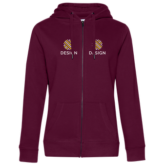 Damen-Sweatjacke, Premium - B&C Collection, mit zwei Druck- oder Stickpositionen