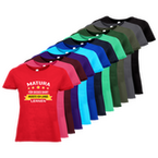 Tshirt, farbig bedruckt, Vorderseite, verschiedene Farben