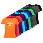 Tshirt, farbig bedruckt, Vorderseite, verschiedene Farben
