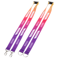 Duo Lanyards mit Sicherheitsverschluss, 25 mm Schlüsselbandbreite