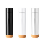 Edelstahl-Isolierflasche mit Teefilter und Korkboden 460 ml