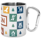 Edelstahltasse Karabinerhaken