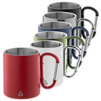 Edelstahltasse Karabinerhaken