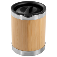 Edelstahl-Thermobecher mit Bambusüberzug unbedruckt