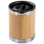 Edelstahl-Thermobecher mit Bambusüberzug unbedruckt