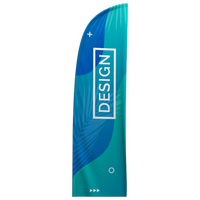 Ersatzdruck für Beachflag Basic Straight M bedruckt