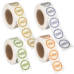 Bedruckte Individualisierbare Etiketten freie Groesse rund 3 Motive