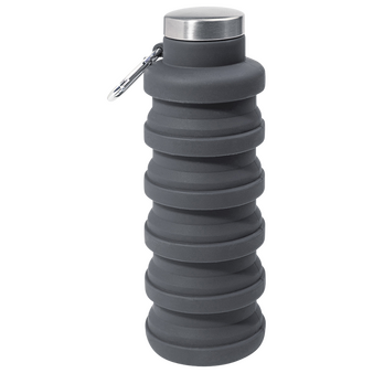 Faltbare Sportflasche aus Silikon, 500 ml, ohne Werbeanbringung