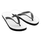 Flip-Flops mit schwarzem PVC-Riemen, ohne Werbeanbringung