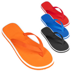 Flip-Flops mit Textiloberfläche, ohne Werbeanbringung