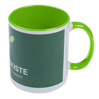 Tasse bedruckt seitliche Ansicht
