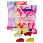 Fruchtgummi-Tütchen 10g (Form: Autos), 4/4 farbig beidseitig bedruckt