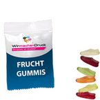 Fruchtgummi-Tütchen 10g (Form: Joggingschuh), 4/0 farbig einseitig bedruckt