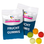 Fruchtgummi-Tütchen 10g (Form: @-Zeichen), 4/4 farbig beidseitig bedruckt